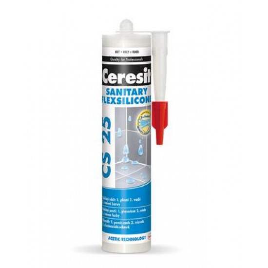 Ceresit-Sanitární silikon CS25 Šedý 280ml