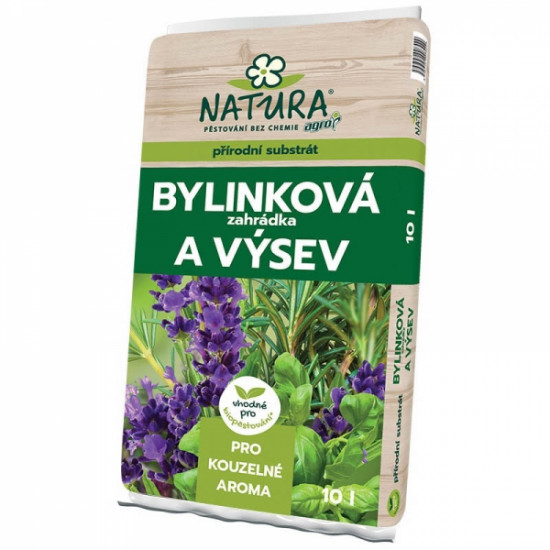 Substrát - Bylinková zahrádka a výsev 10l - NATURA