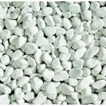 GS- Bianco Carrara drť bílé kamínky 8-12mm- 25kg (mramorová drť)