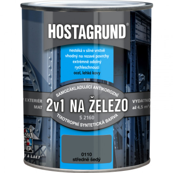 Hostagrund S2160/0110 šedý středně 0,6l 