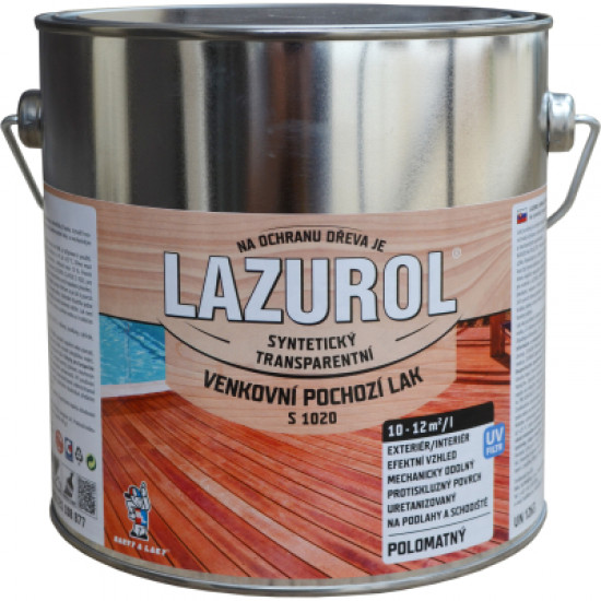 Lazurol lak pochozí S1020/000 POLOMAT 2,5l