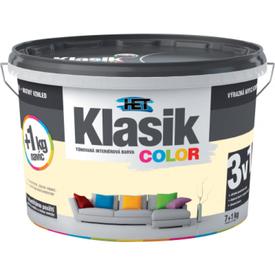 Het klasik color 0667 žlutý vanilkový 7+1kg 