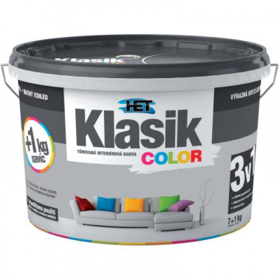 Het klasik color 0147 šedý 7+1kg 