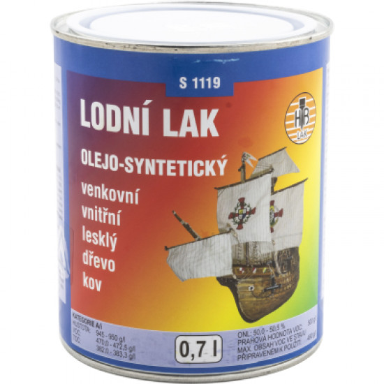 Lak lodní syntetický S1119/0000 0,75l 