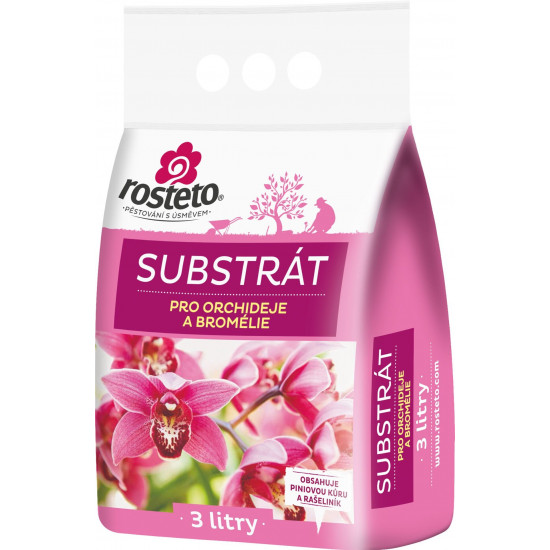 Substrát pro orchideje a brom. Rosteto - 3l