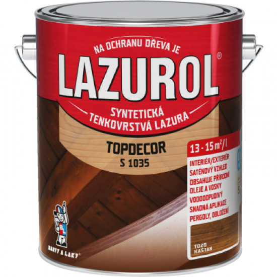 Lazurol TOPDEKOR S1035/T20 kaštan 2,5l