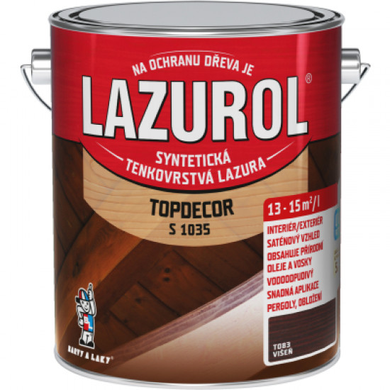 Lazurol TOPDEKOR S1035/T83 višeň 2,5l