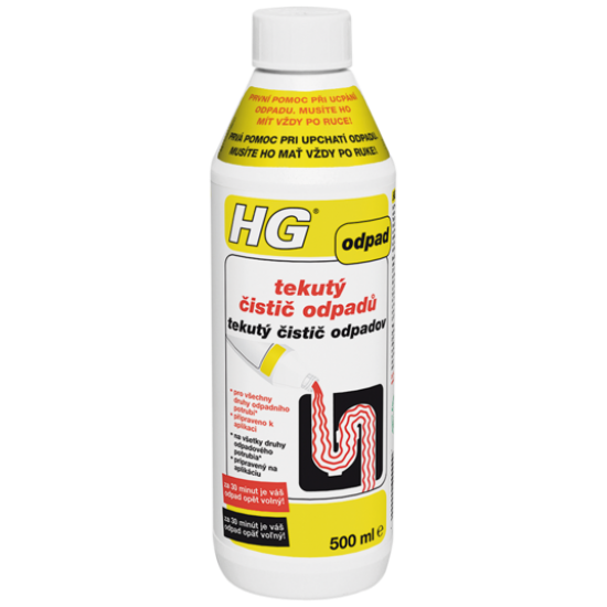 HG tekutý čistič odpad 500ml